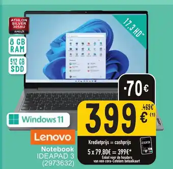 Lenovo Notebook IDEAPAD 3 (2973632) 8 GB RAM, 512 GB SDD