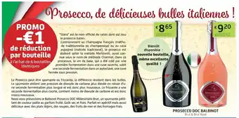 BelBev Prosecco, de delicieuses bulles italiennes aanbieding