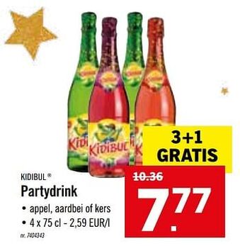 Lidl Partydrink Kidibul aanbieding