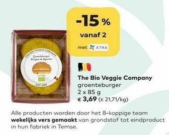 Bio Planet The bio veggie company groenteburger aanbieding