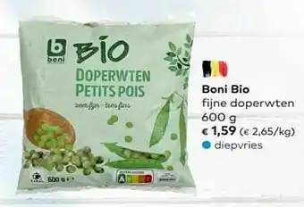 Bio Planet Boni bio fijne doperwten aanbieding