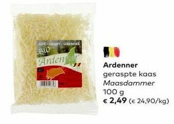 Bio Planet Ardenner geraspte kaas maasdammer aanbieding
