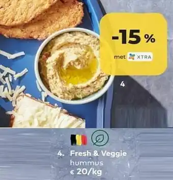 Bio Planet Fresh + veggie hummus aanbieding