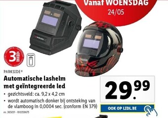 Automatische lashelm met geïntegreerde led