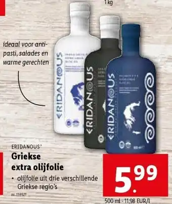 Lidl Griekse extra olijfolie aanbieding