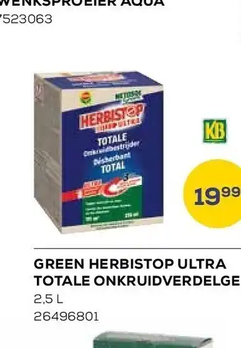 Green herbistop ultra totale onkruidverdelger 2,5 l
