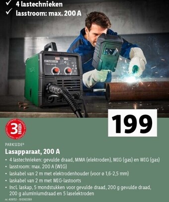 Lidl Lasapparaat, 200 a aanbieding