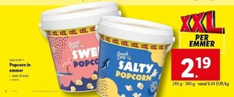 Lidl Popcorn in emmer aanbieding