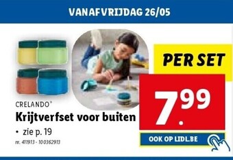 Lidl Krijtverfset voor buiten aanbieding