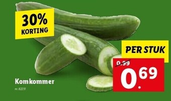 Lidl Komkommer aanbieding