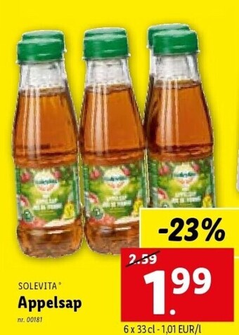 Lidl Appelsap aanbieding