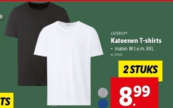 Lidl Katoenen t-shirts aanbieding