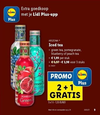 Lidl Iced tea aanbieding