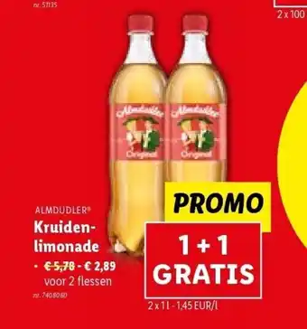 Lidl Kruiden- limonade aanbieding