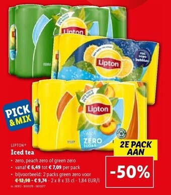 Lidl Iced tea aanbieding