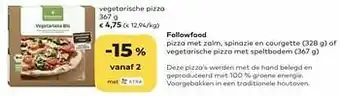 Bio Planet Followfood vegetarische pizza aanbieding