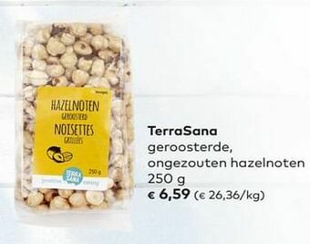 Terrasana geroosterde, ongezouten hazelnoten