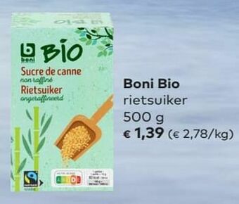 Bio Planet Boni bio rietsuiker aanbieding