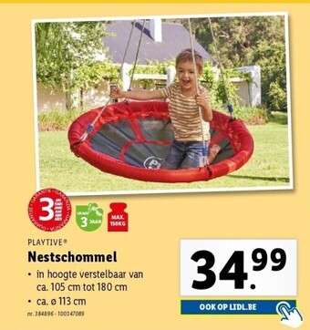 Lidl Nestschommel aanbieding