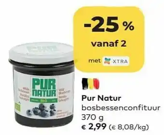 Bio Planet Pur natur bosbessenconfituur aanbieding