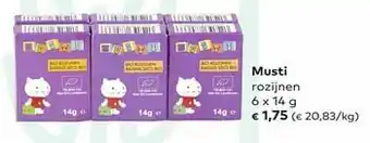 Bio Planet Musti rozijnen aanbieding