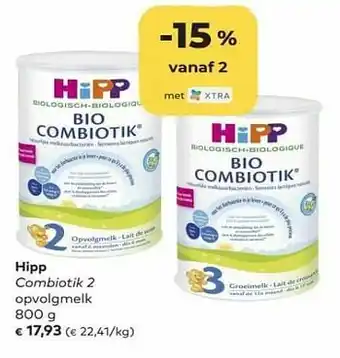 Bio Planet Hipp combiotik 2 opvolgmelk aanbieding