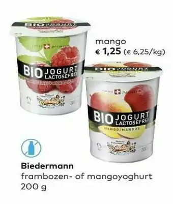 Bio Planet Biedermann mango aanbieding