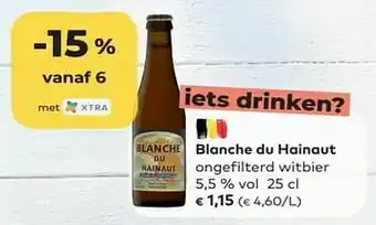 Blanche du hainaut ongefilterd witbier