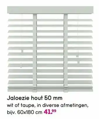 Leen Bakker Jaloezie hout aanbieding