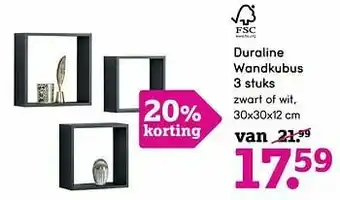 Duraline wandkubus