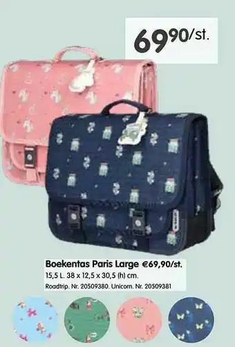 Fun Boekentas paris large aanbieding