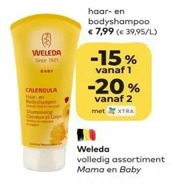 Bio Planet Weleda haar- en bodyshampoo aanbieding