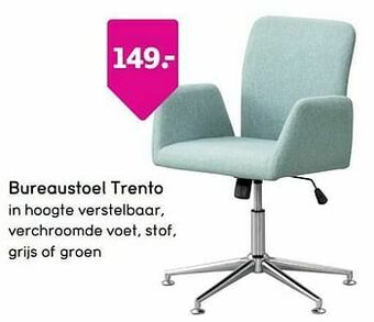Leen Bakker Bureaustoel trento aanbieding