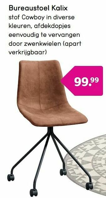 Leen Bakker Bureaustoel kalix aanbieding