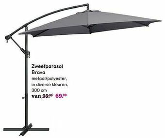 Leen Bakker Zweefparasol brava aanbieding