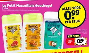 Kruidvat Le Petit Marseillais Bio kokosnoot douchegel 250 ml aanbieding