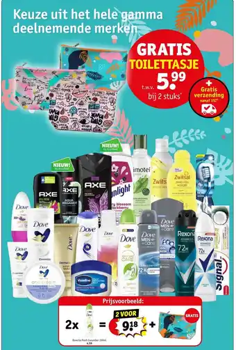 Kruidvat 2 x Dove Go fresh Cucumber 150ml aanbieding