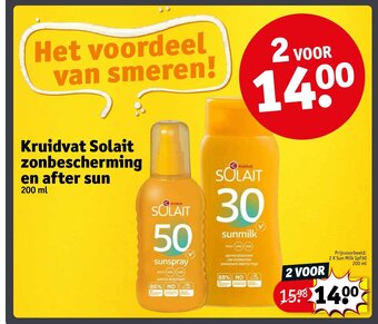 Kruidvat 2 X Sun Milk Spf30 200 ml aanbieding