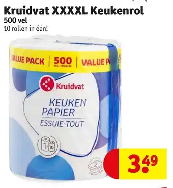 Kruidvat Kruidvat XXXXL Keukenrol 500 vel aanbieding