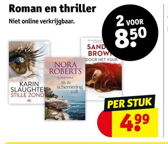 Kruidvat Roman en thriller aanbieding