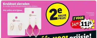 Kruidvat 2 x Kruidvat oorbellen aanbieding