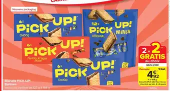 Carrefour Market Biscuits PICK UP! Bahlsen 4 x 168 g aanbieding