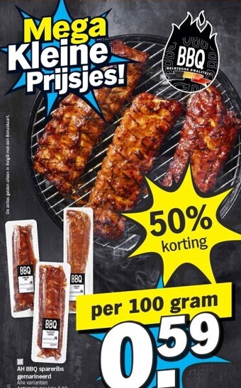 Albert Heijn Ah bbq spareribs gemarineerd aanbieding