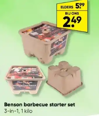 Benson barbecue starter set 3-in-1, 1 kilo