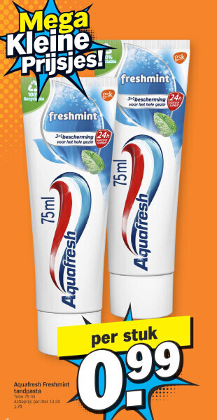 Aquafresh freshmint tandpasta