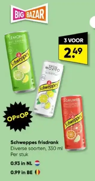 Schweppes frisdrank