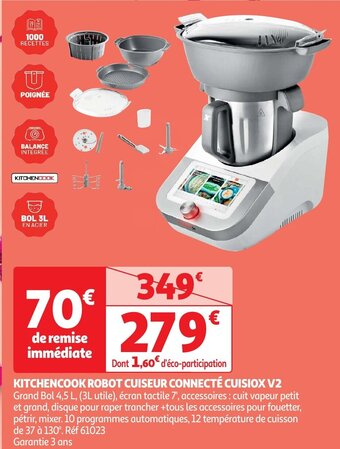 KITCHENCOOK ROBOT CUISEUR CONNECTÉ CUISIOX V2