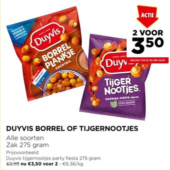 Jumbo DUYVIS BORREL OF TIJGERNOOTJES aanbieding