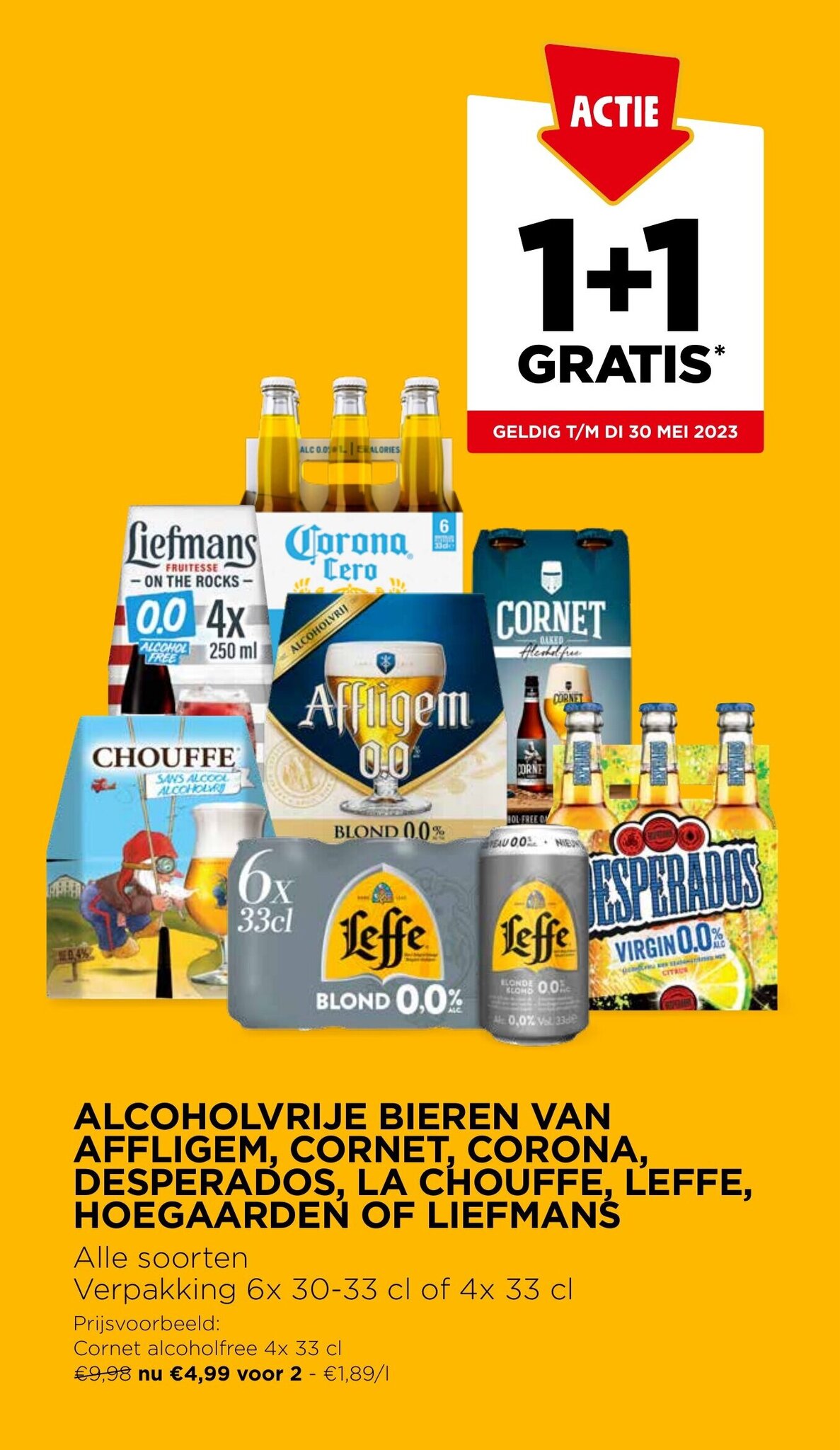 ALCOHOLVRIJE BIEREN VAN AFFLIGEM, CORONA, DESPERADOS, LA