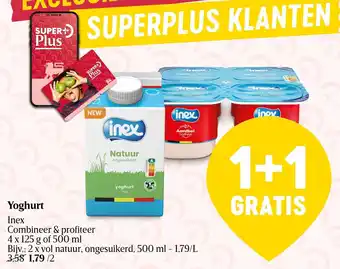 Delhaize Inex Yoghurt aanbieding